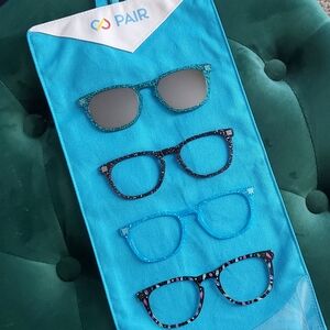 PAIR Eyeglasses TWAIN Toppers Set with Hanging Holder